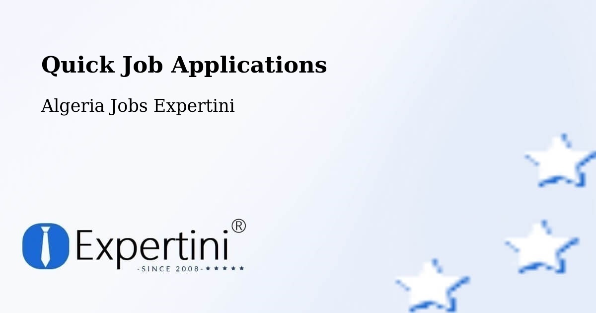 Quick Job Applications - Algeria Jobs Expertini
