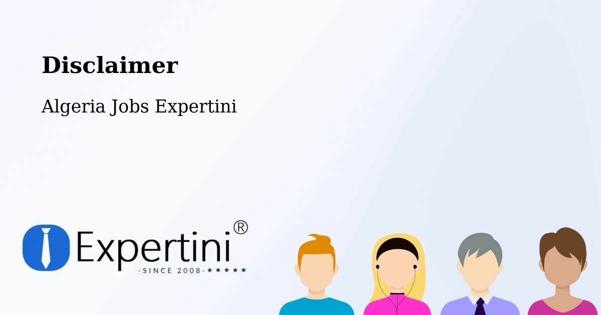 Disclaimer – Algiers - Algeria Jobs Expertini